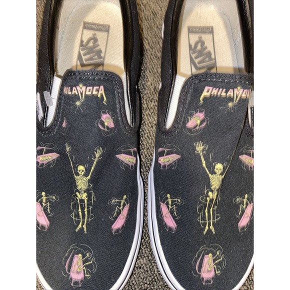 Vans Of The Wall Customs Skeleton Low Top Sneakers Mens Sz 7.5/women Sz 9